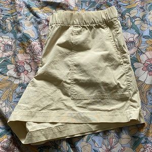 breezy beige summer shorts